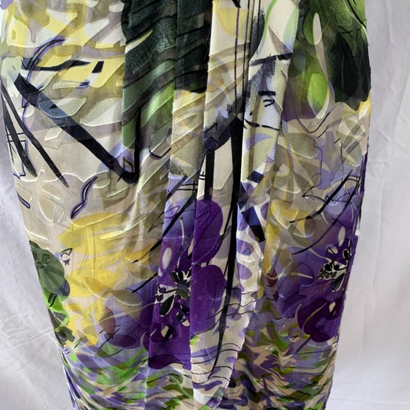 NWT 100% Silk dress with Crystal Rhinestone Appliqués - Picture 5 of 9